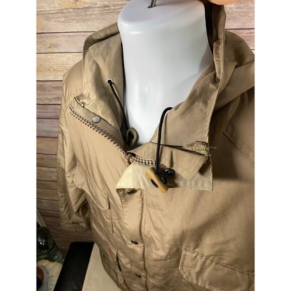 Vintage Woolrich Jacket Men 2XL Beige Multi Pockets double Zip Made in USA - Picture 15 of 16